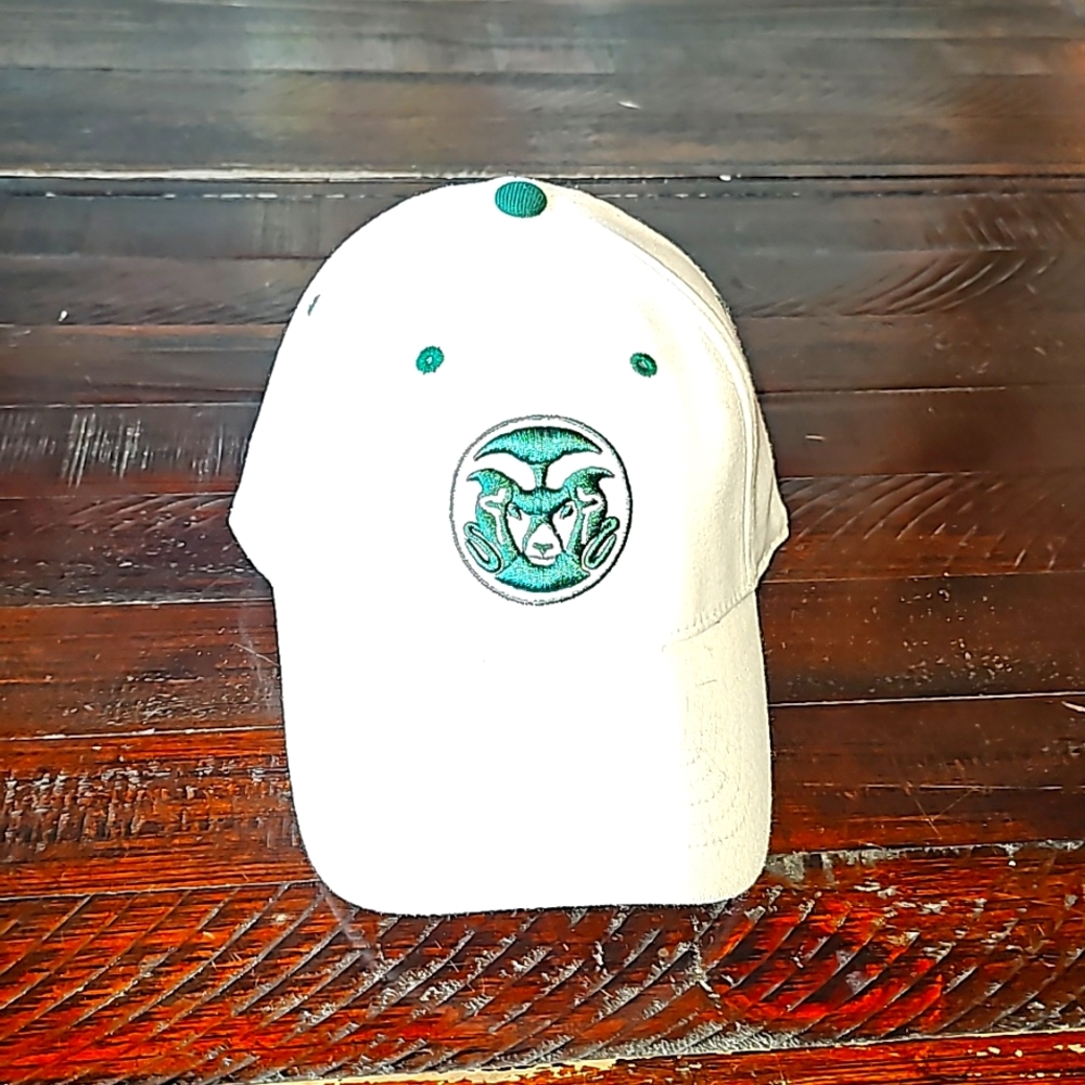 Authentic deadstock Top of the World Colorado State Rams flex-fit cap.